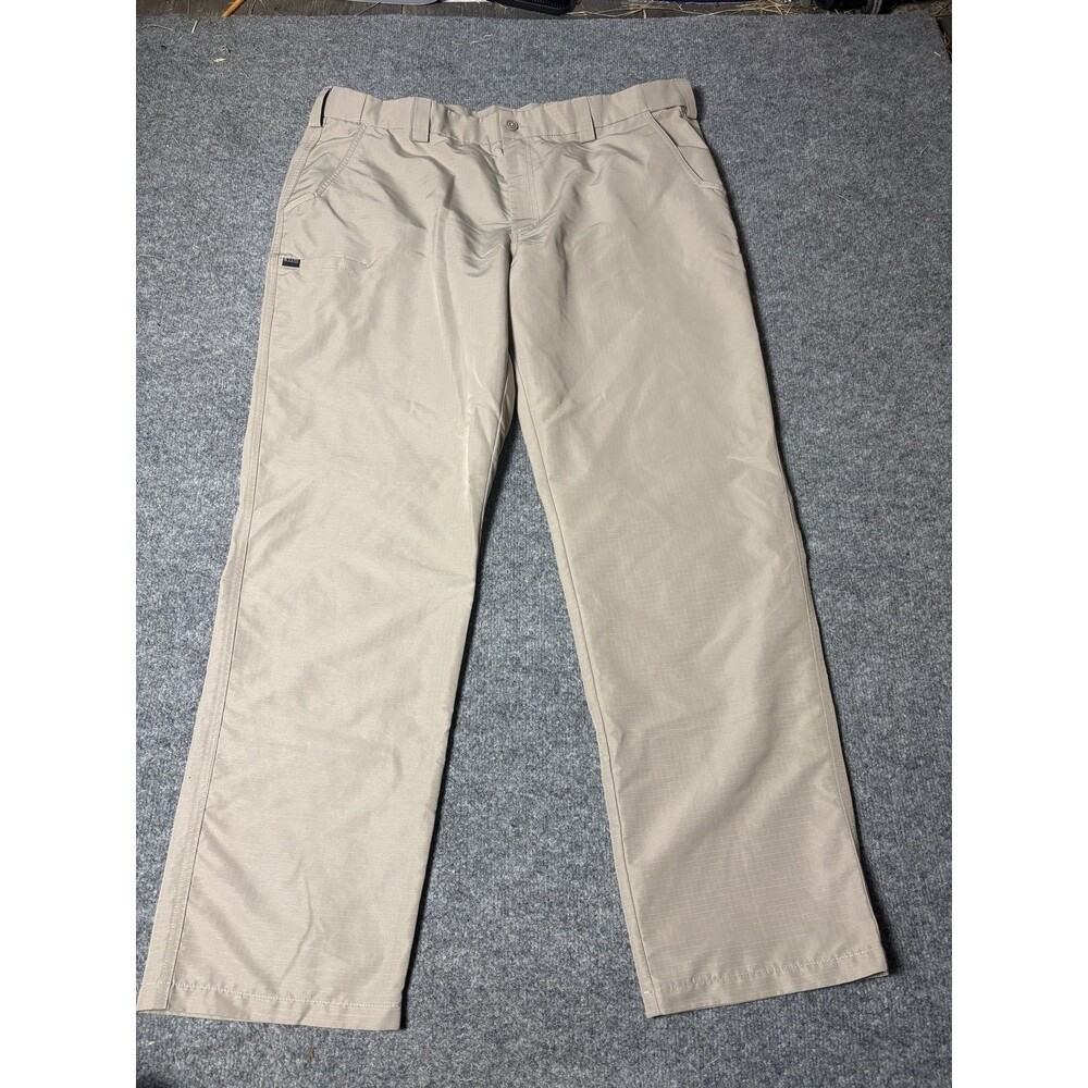 5.11 Tactical Pants Mens 42x34 Beige Regular Fit Polyester Workwear Casual